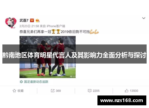 黔南地区体育明星代言人及其影响力全面分析与探讨